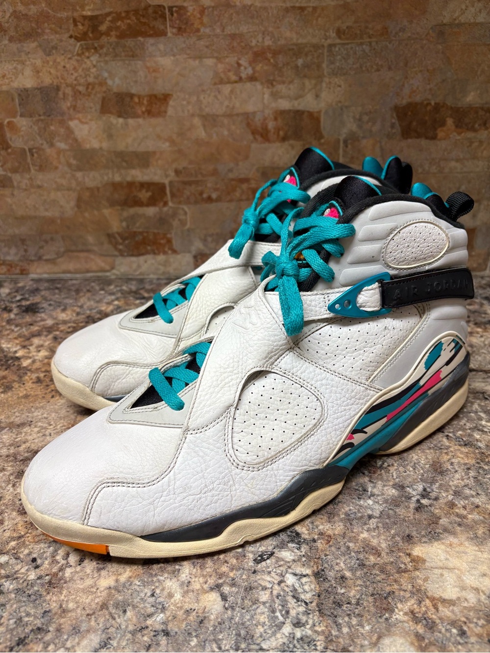 Air Jordan 8 Retro South Beach 305381-113 Size 14